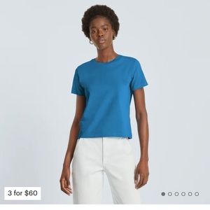 NWT Everlane Organic Cotton Cropped Tee
